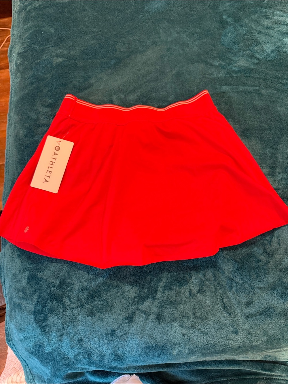 Athleta Ace Advantage Bright Red Athletic Skort with Elastic Waistband - Picture 5 of 5